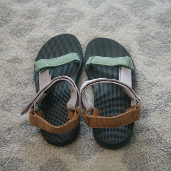 Teva Sandals in Green, Gray, and Brown - Picture 2 of 5